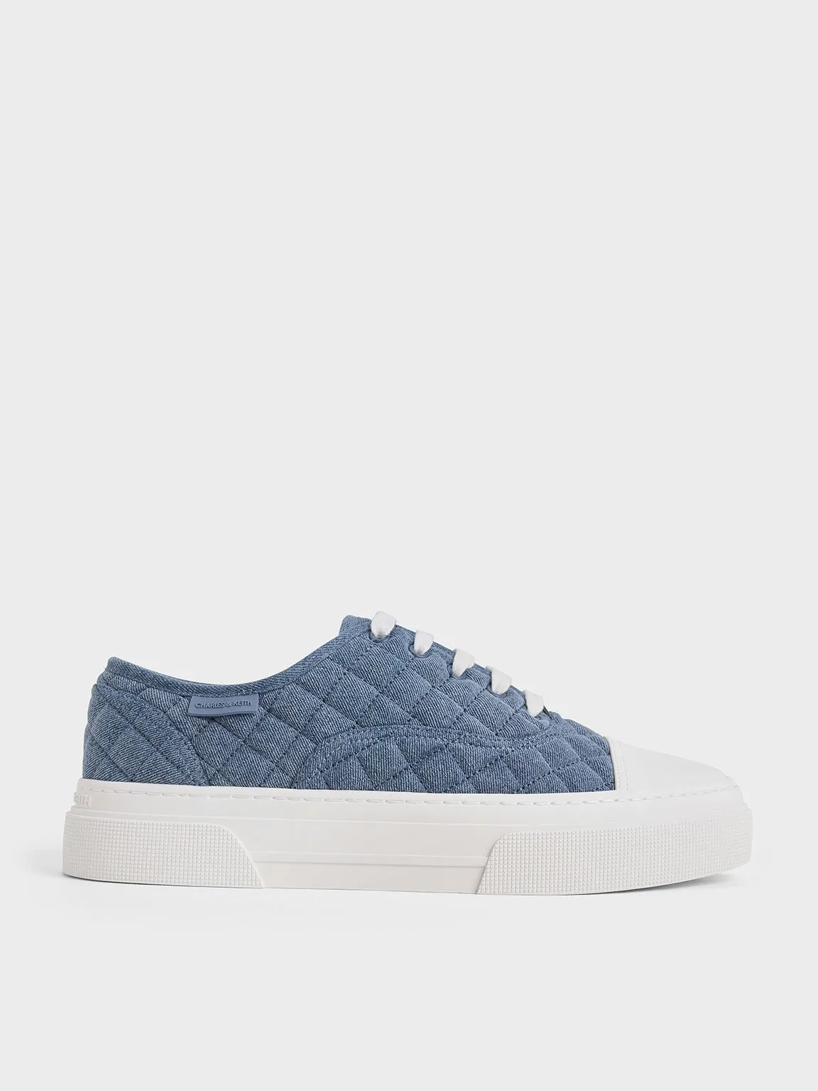 Joshi Denim Quilted Sneakers - Denim Blue