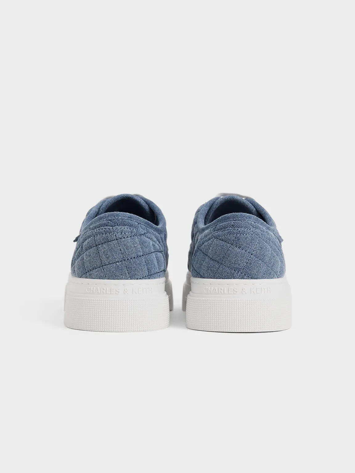 Joshi Denim Quilted Sneakers - Denim Blue