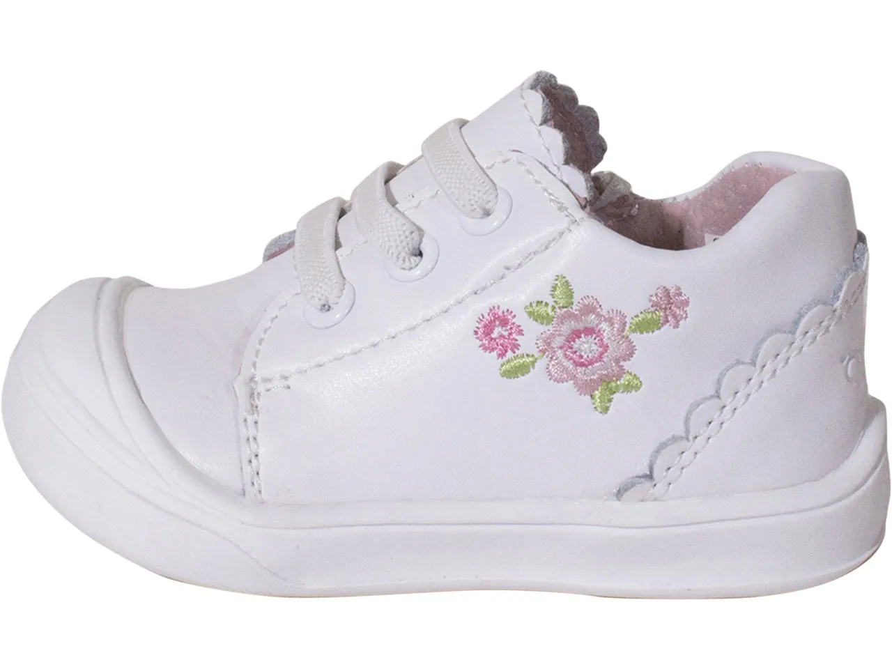 Josmo Smart Step Toddler Girl's Sneakers White Sz: 7T ST85124E