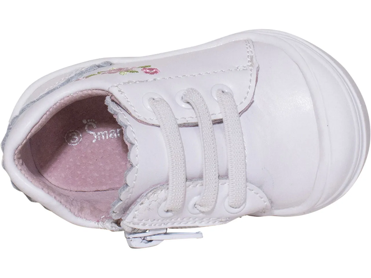 Josmo Smart Step Toddler Girl's Sneakers White Sz: 7T ST85124E