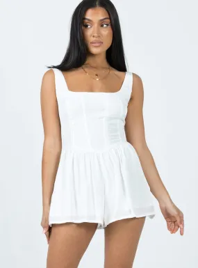 Judson Romper White