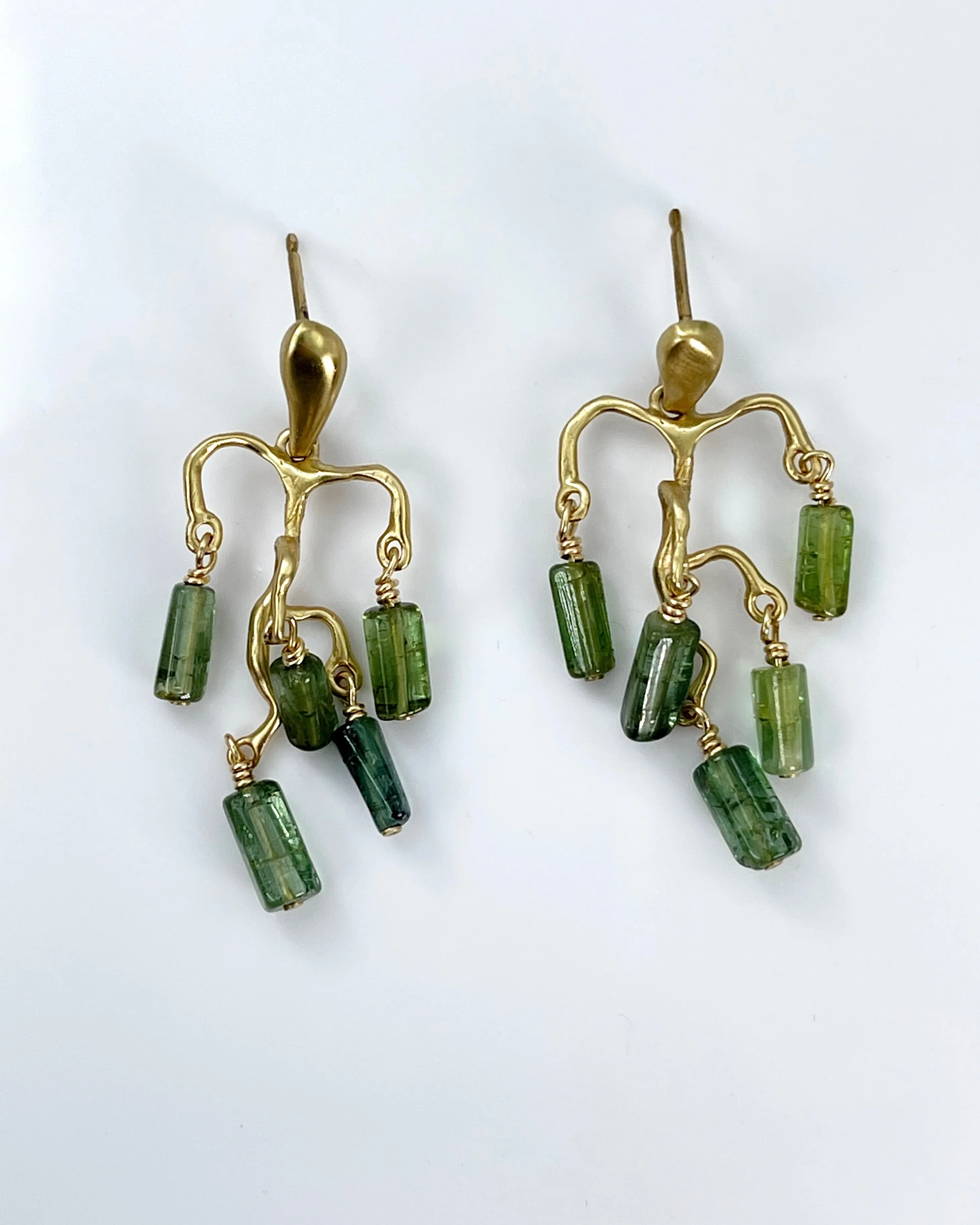 Julie Cohn Wisteria Tourmaline Chandelier Earrings