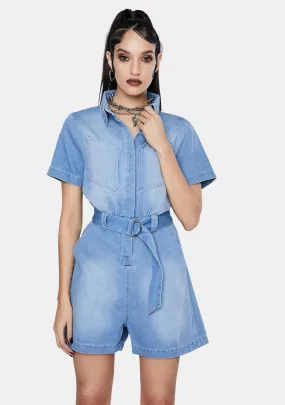 Karla Denim Romper-