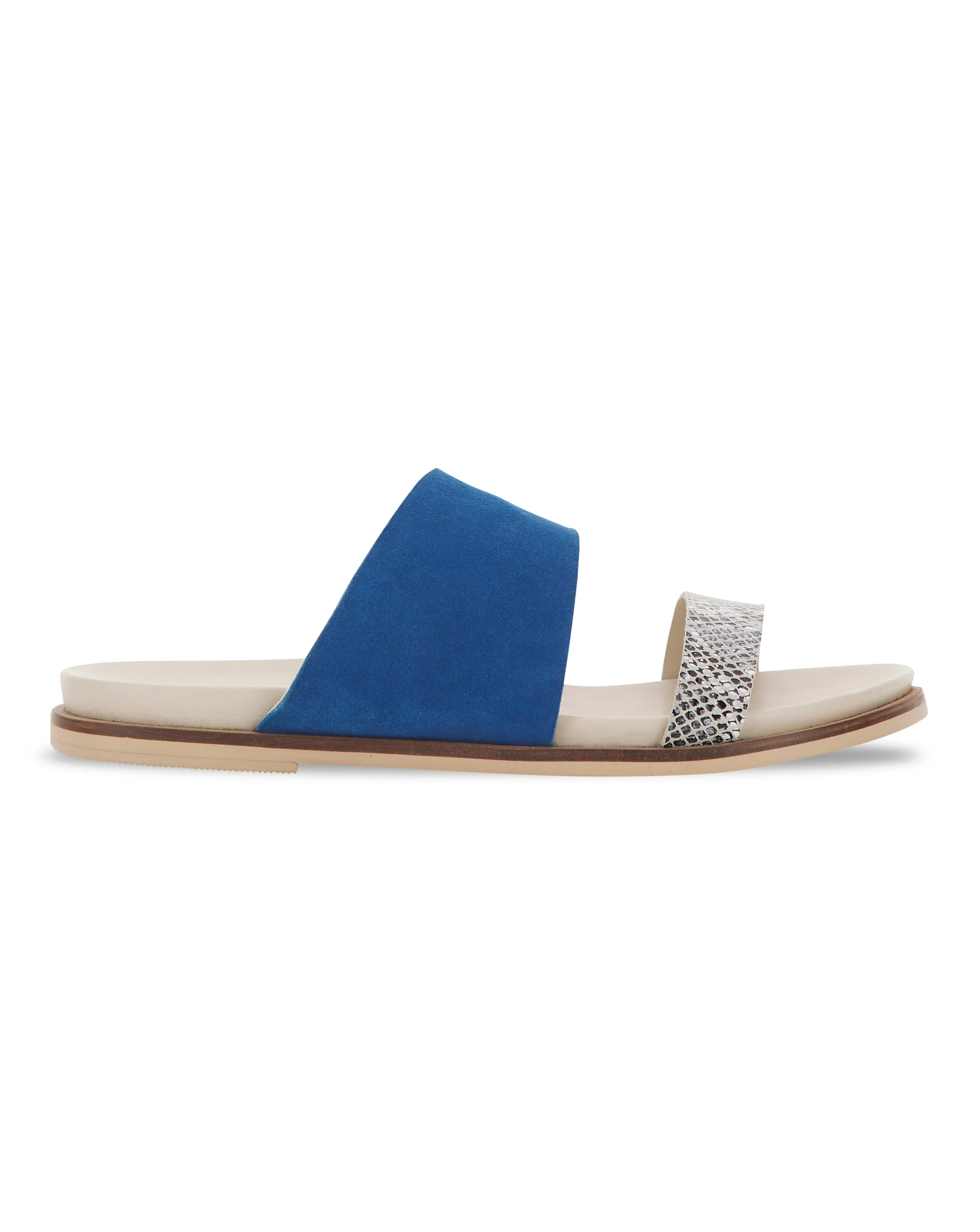 Kennedy Footbed Flat Sandals Wide Fit | Simply Be