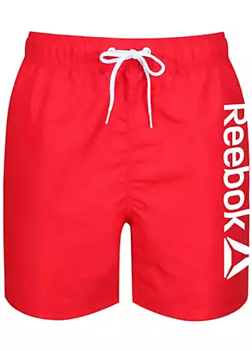 Kids Logo Print Swim Shorts by Reebok | Look Again