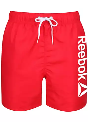 Kids Logo Print Swim Shorts by Reebok | Look Again