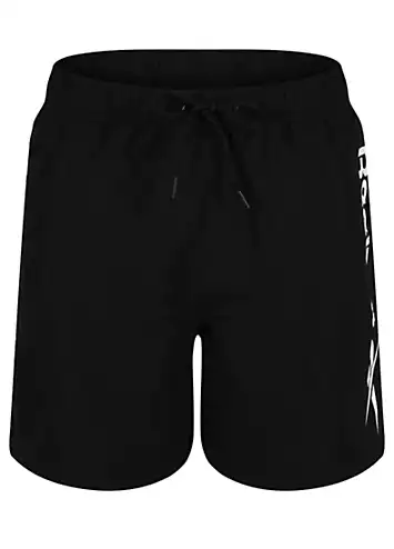 Kids Logo Print Swim Shorts by Reebok | Look Again