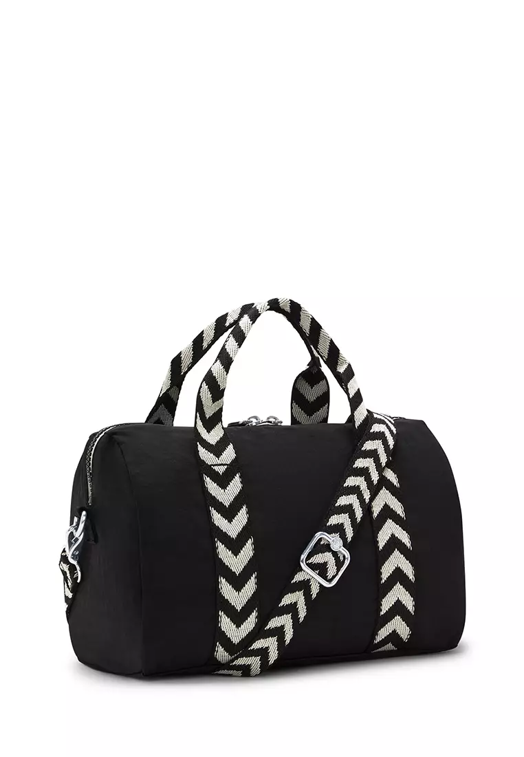 Kipling Kipling BINA M Black Chevron Shoulder Bag