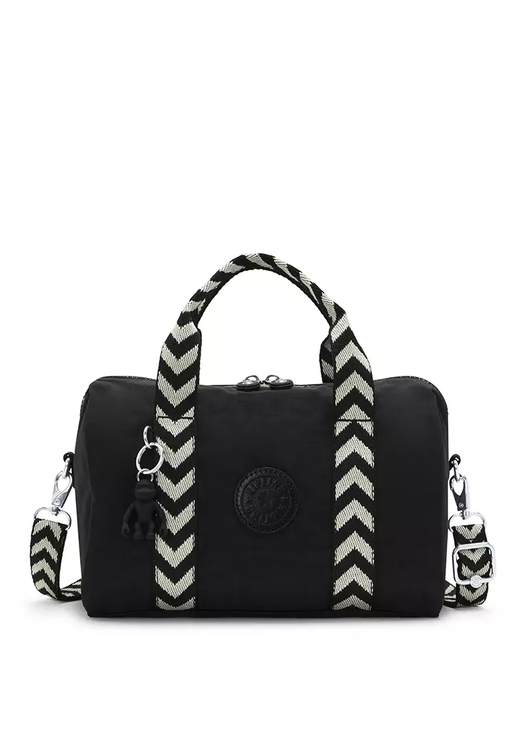 Kipling Kipling BINA M Black Chevron Shoulder Bag