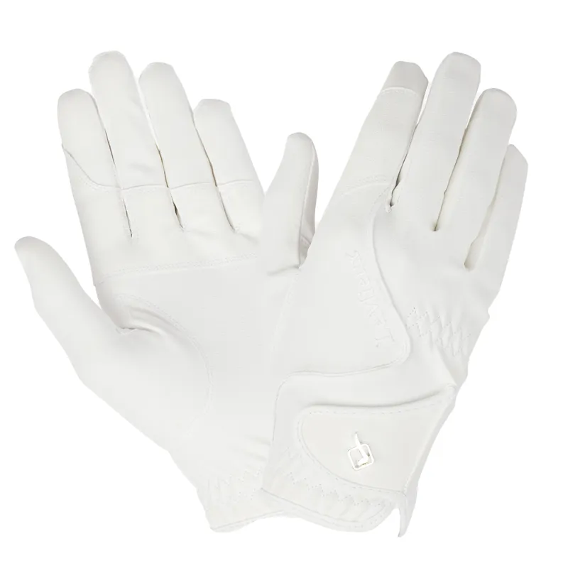 LeMieux Close Contact Adults Riding Gloves - White