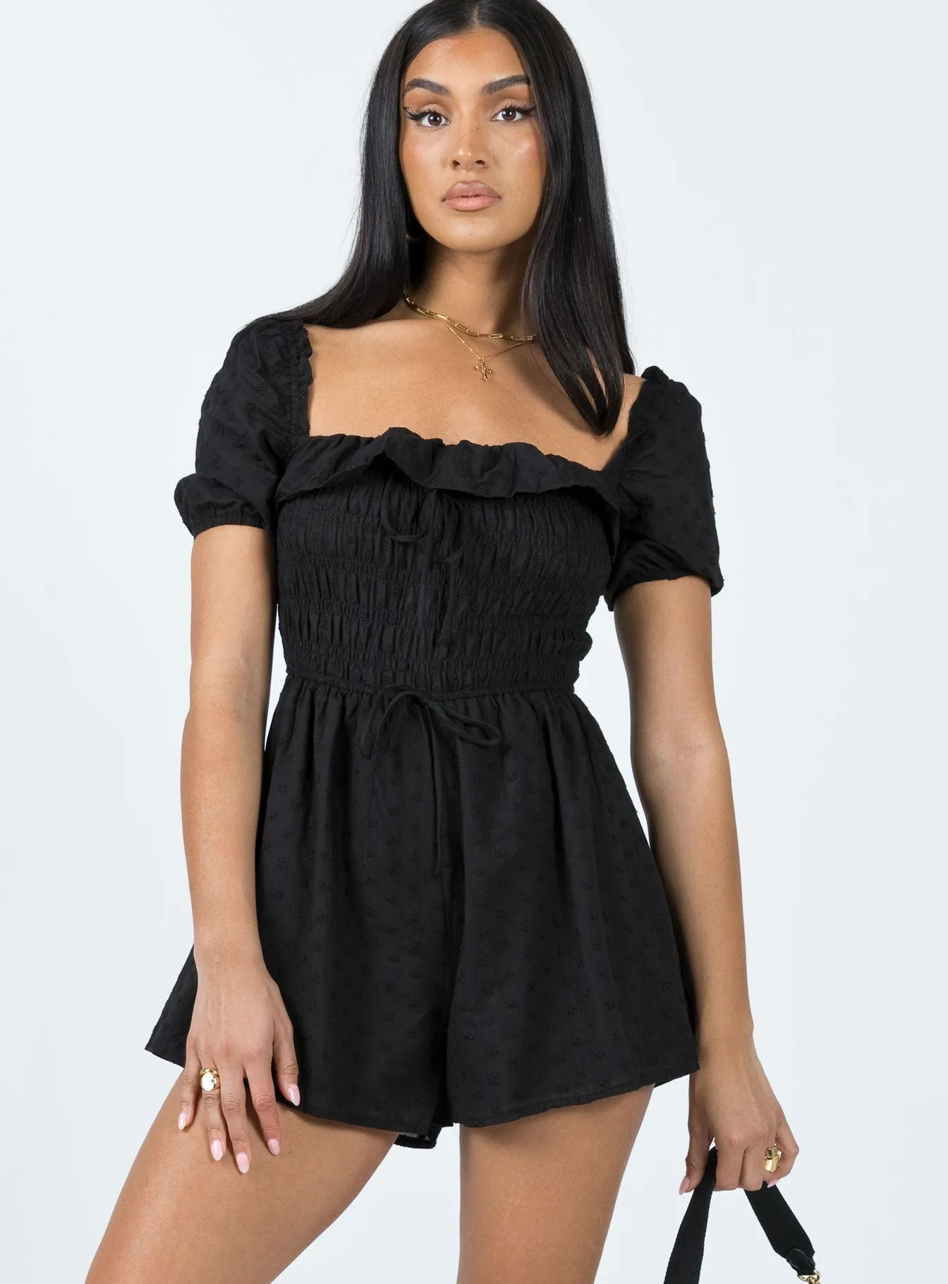 Leni Romper Black