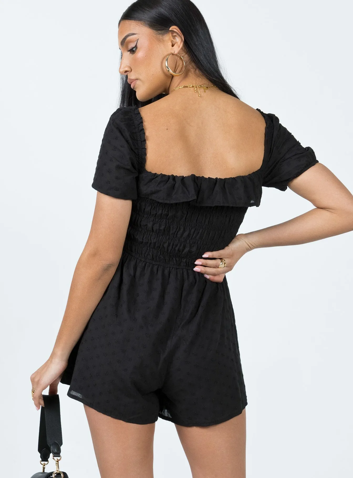 Leni Romper Black