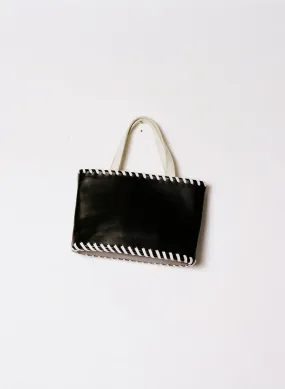 Little Laila Leather Bag - Black/Ivory