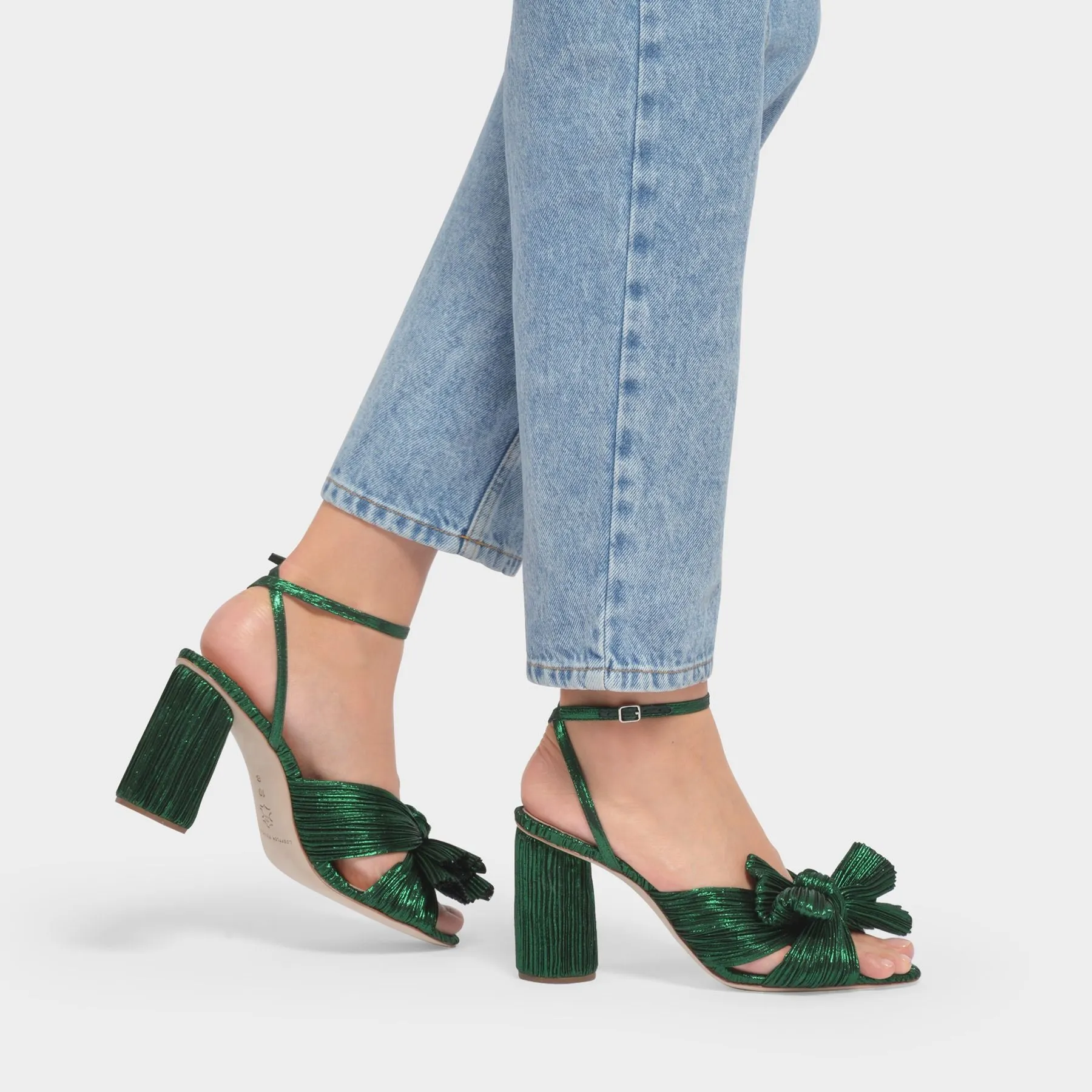 Loeffler Randall  Camellia Sandals - Loeffler Randall - Emerald - Leather