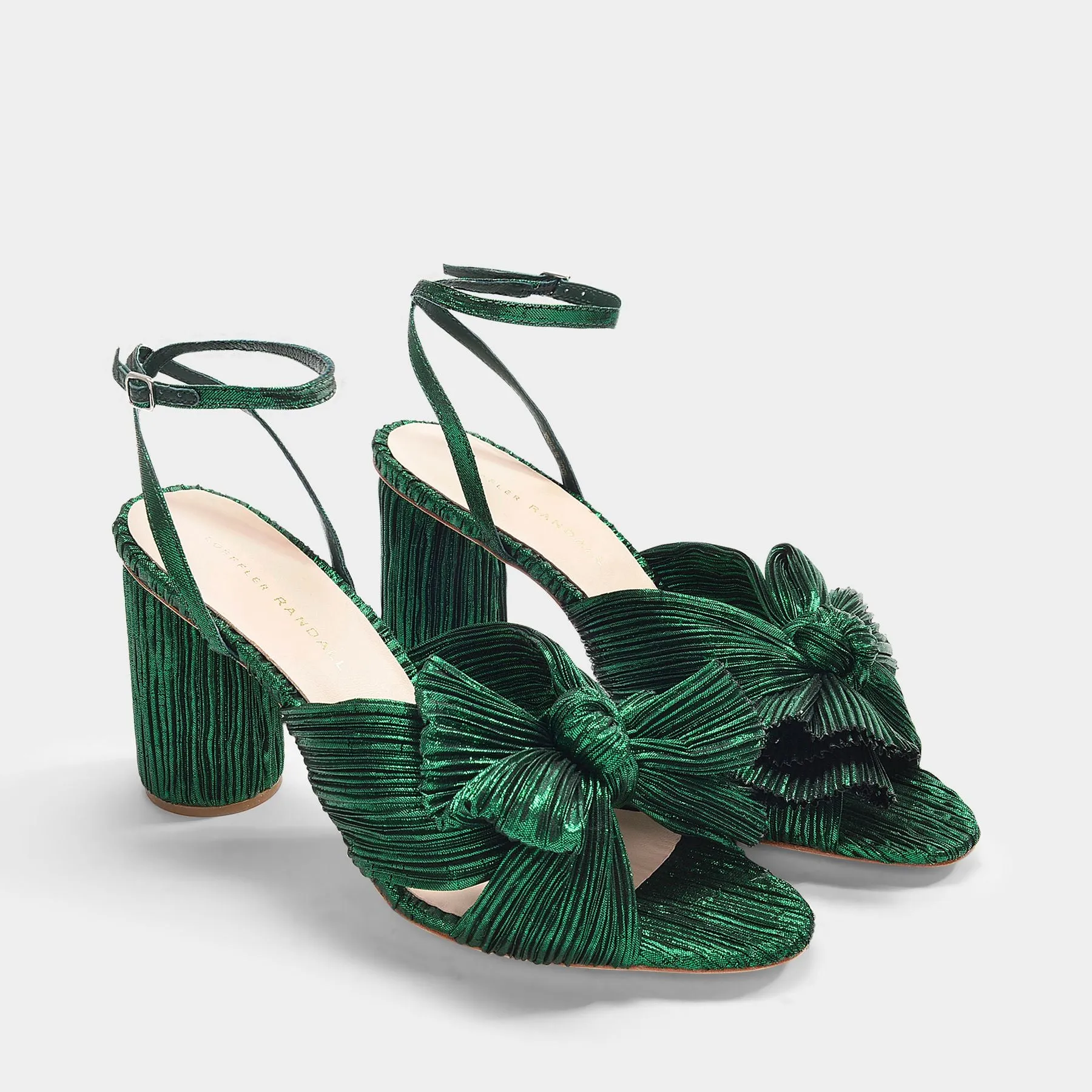 Loeffler Randall  Camellia Sandals - Loeffler Randall - Emerald - Leather