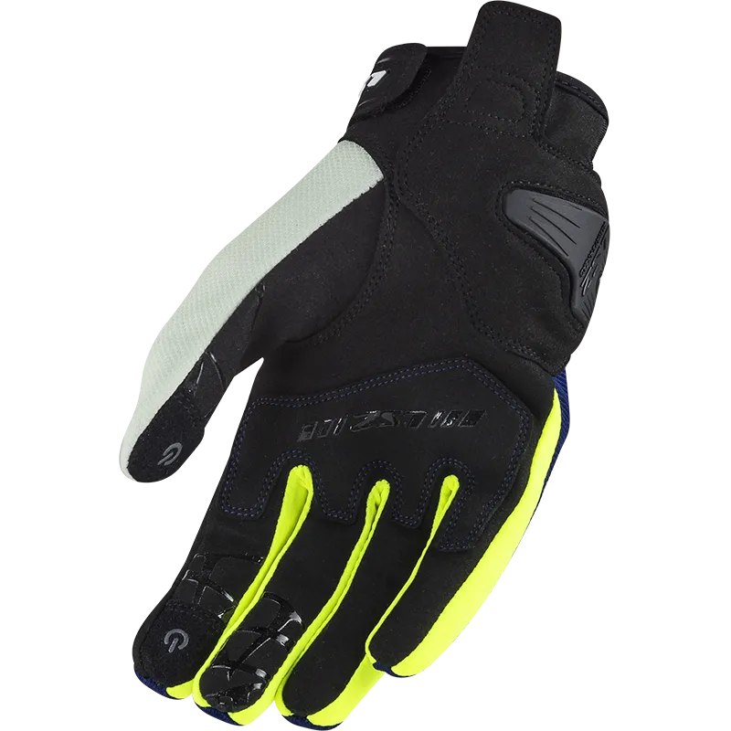 LS2 Dart 2 Man Gloves Blue/High Visibility Yellow