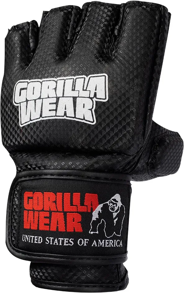 Manton MMA Gloves (With Thumb) - Black/White - S/M Gorilla Wear