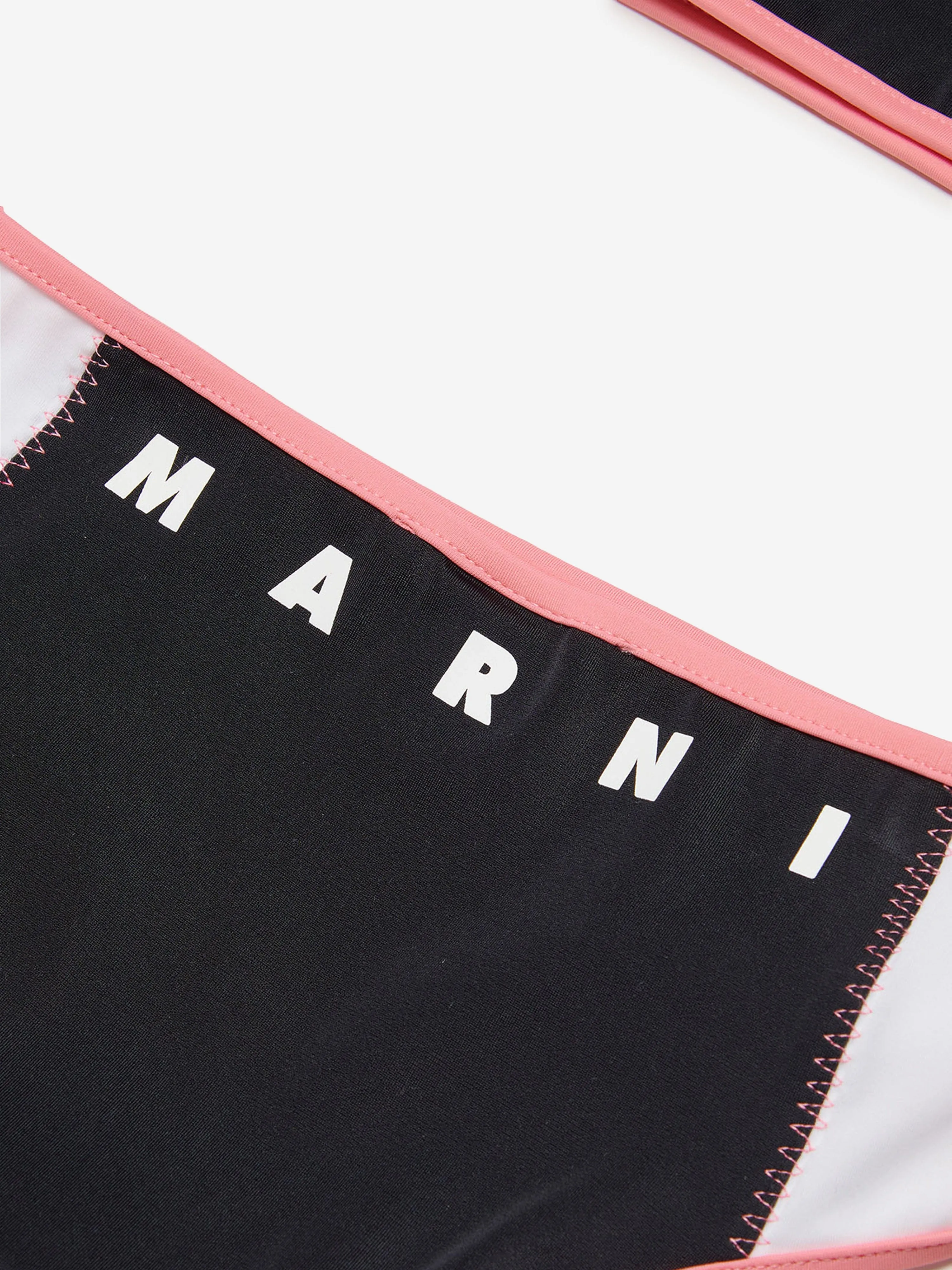 MARNI Girls Logo Bikini in Black