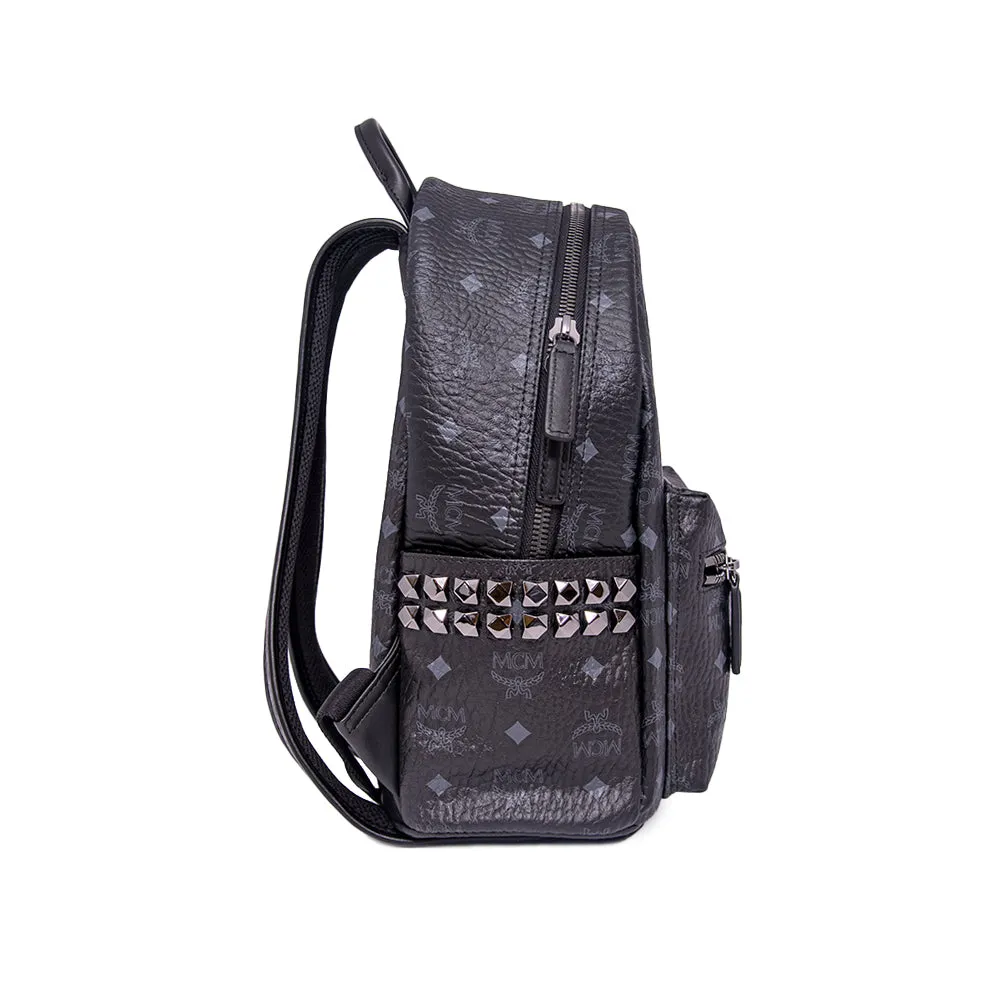 MCM Stark Side Studs Backpack In Visetos