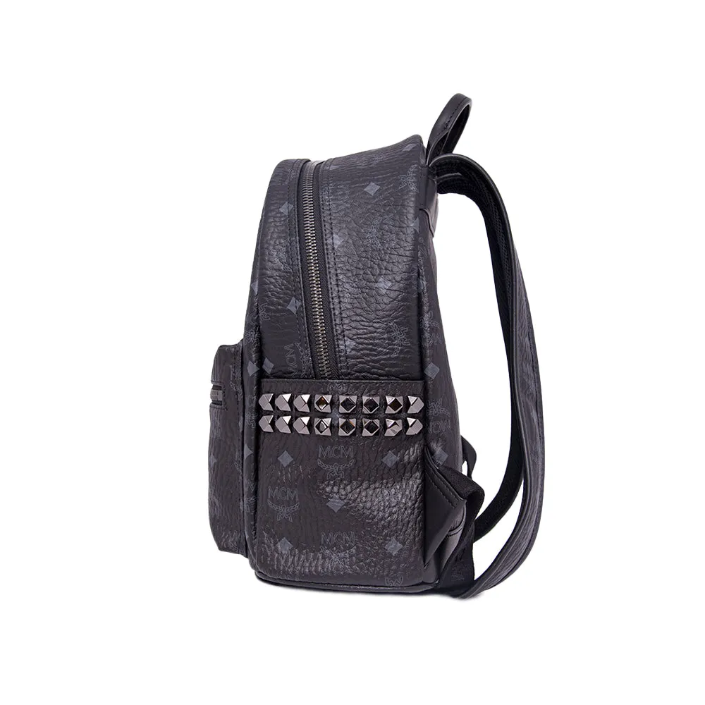 MCM Stark Side Studs Backpack In Visetos