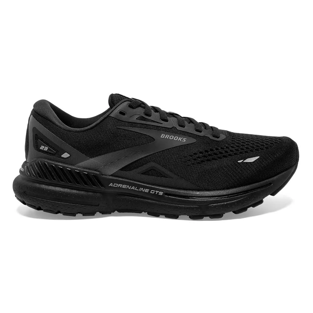 Men's Adrenaline GTS 23 Running Shoe - Black/Black/Ebony - Wide (2E)