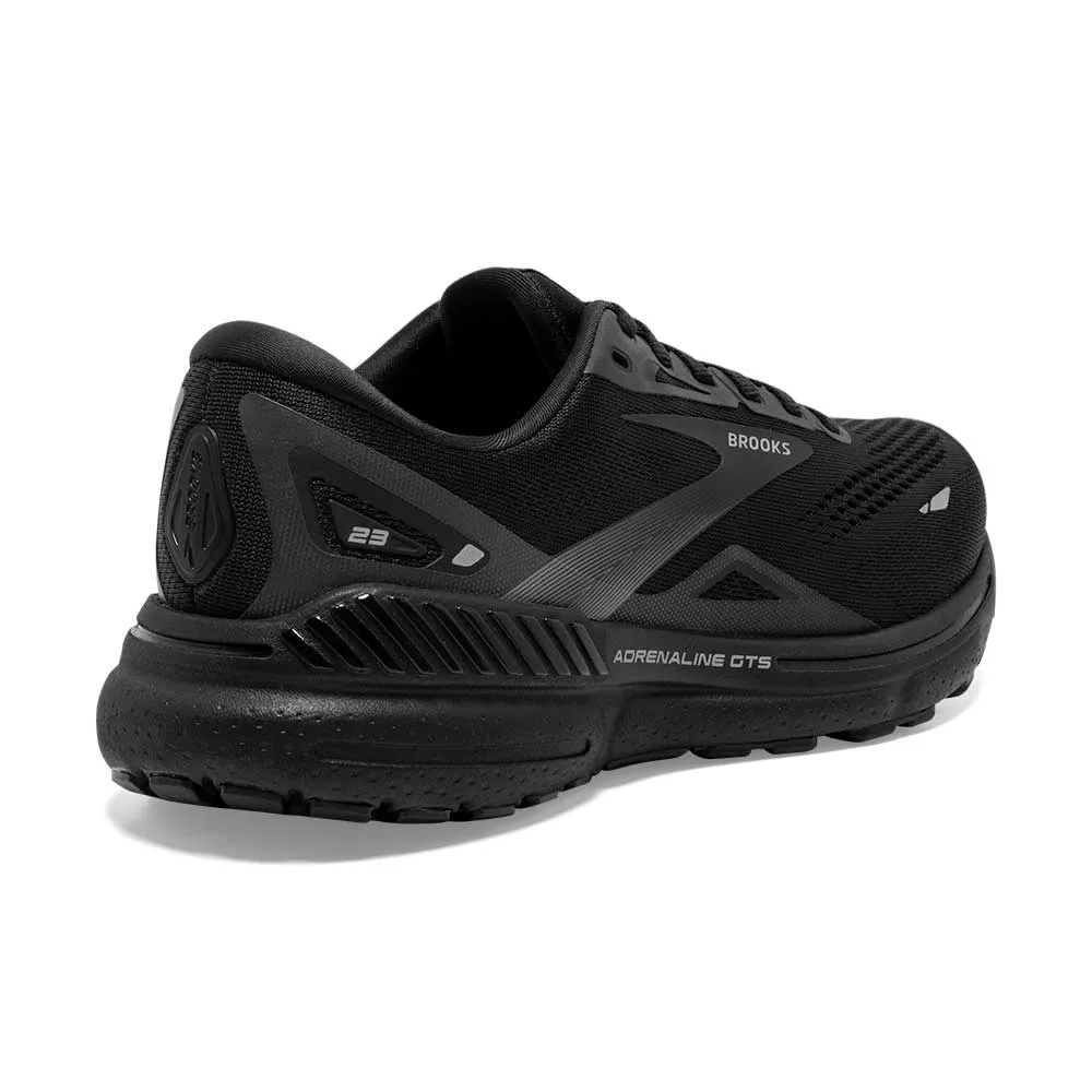 Men's Adrenaline GTS 23 Running Shoe - Black/Black/Ebony - Wide (2E)