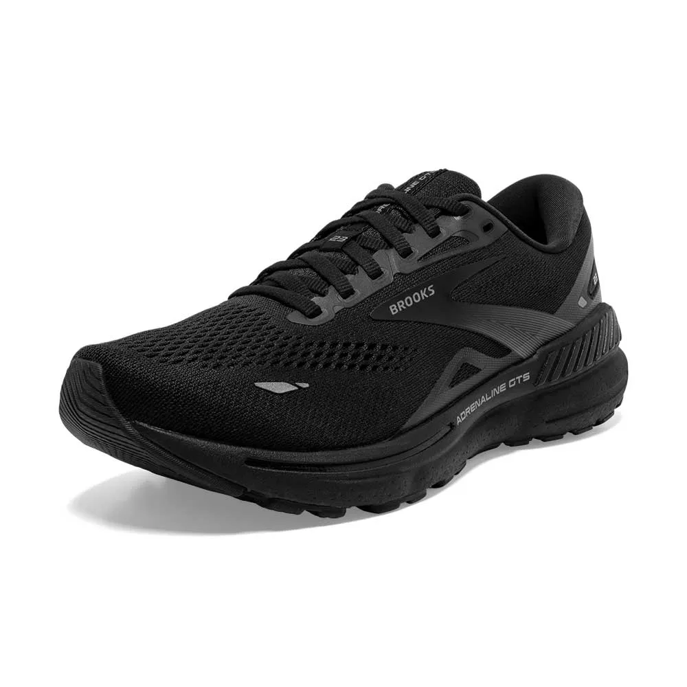 Men's Adrenaline GTS 23 Running Shoe - Black/Black/Ebony - Wide (2E)