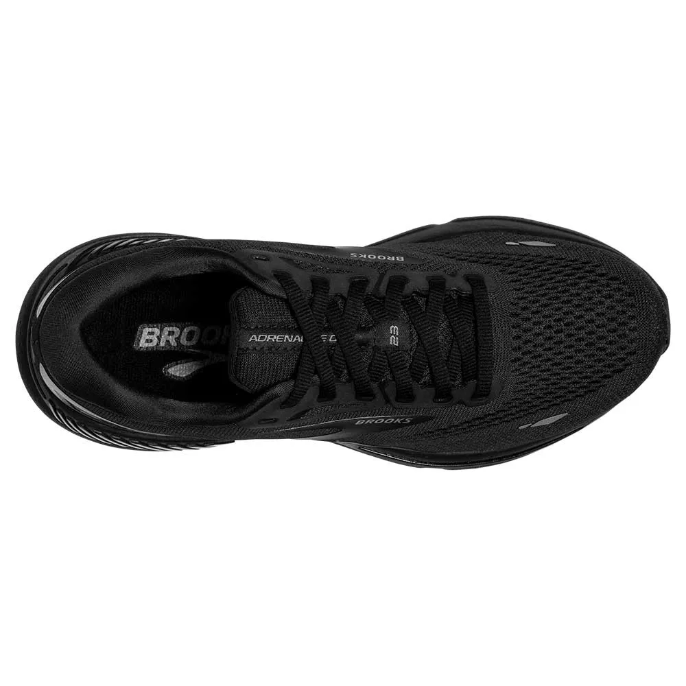 Men's Adrenaline GTS 23 Running Shoe - Black/Black/Ebony - Wide (2E)