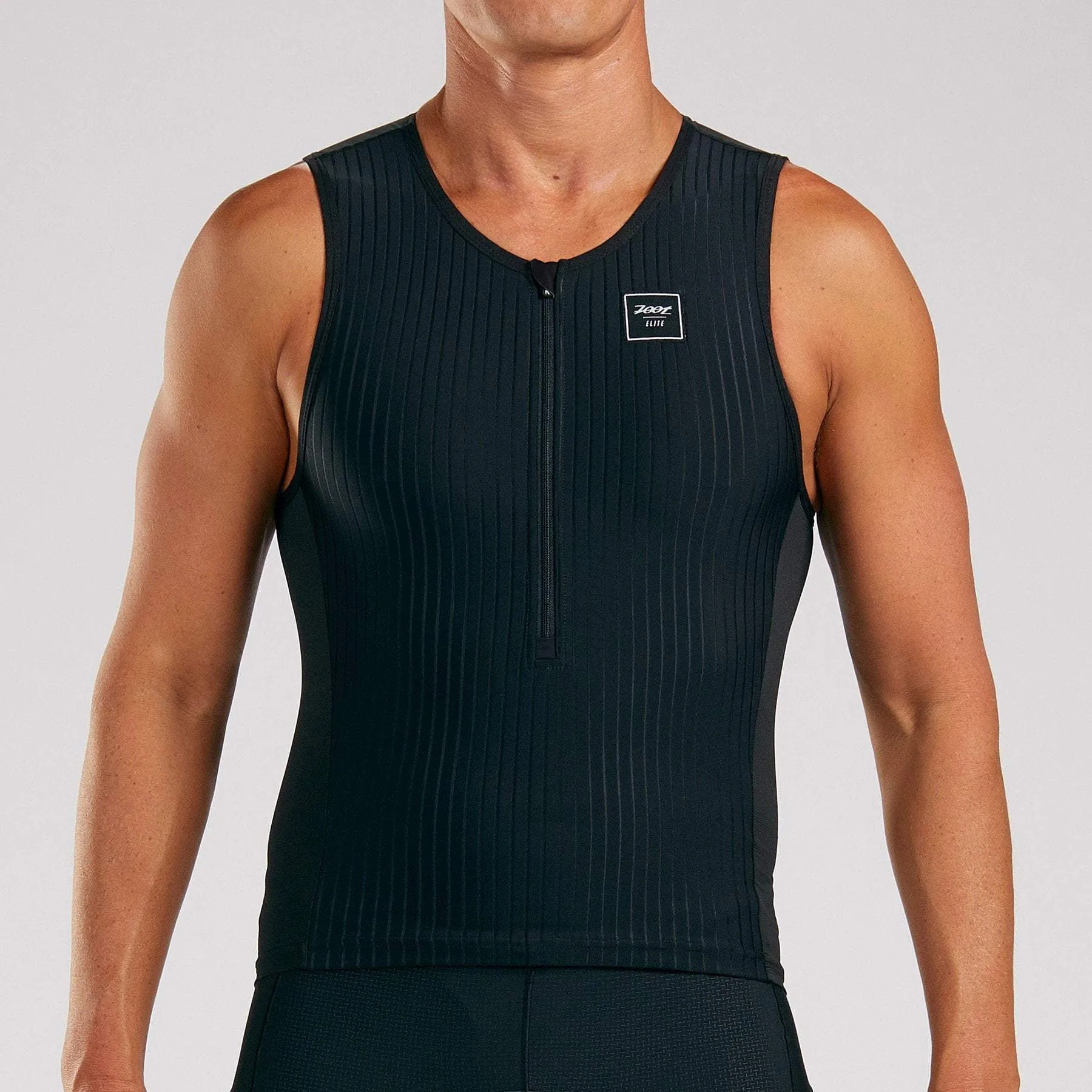 Men's Elite Tri Tank - Black