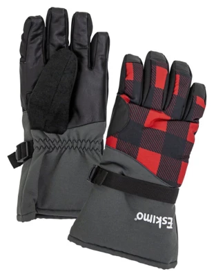 Men's Eskimo Buffalo Plaid Cold Weather Ice Fishing Gloves