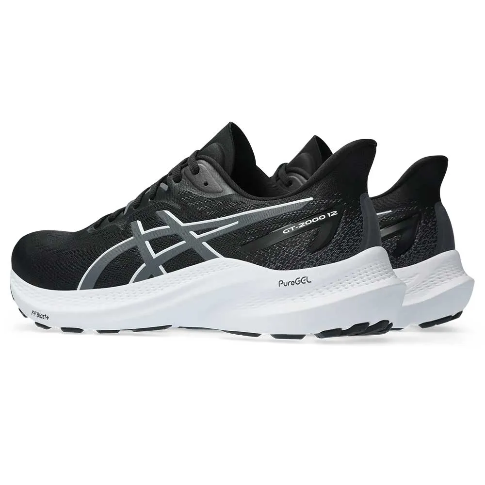 Men's GT-2000 12 Running Shoe - Black/Carrier Grey - Regular (D)