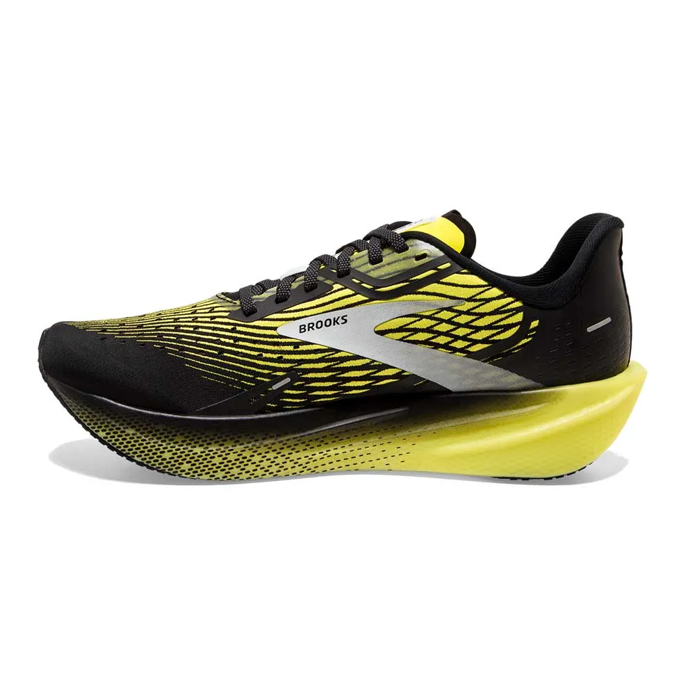 Men's Hyperion Max Running Shoe- Black/Blazing Yellow/White- Regular (D)