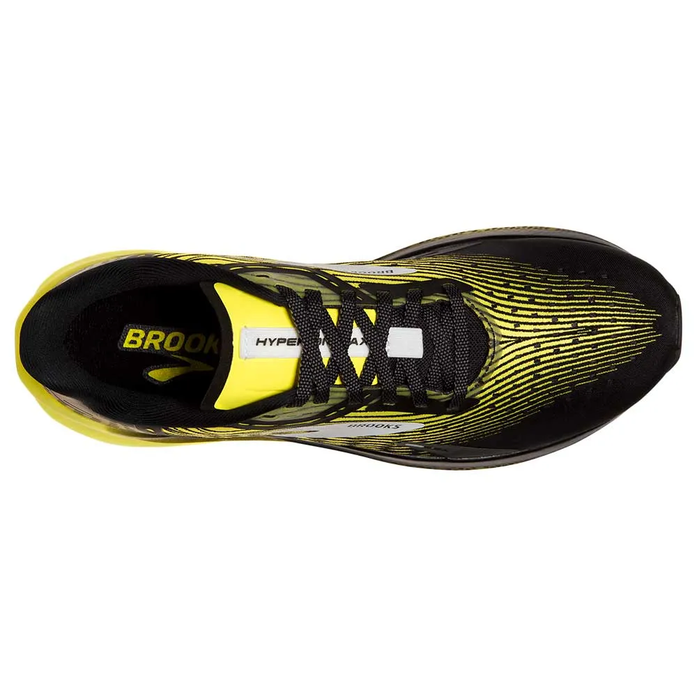 Men's Hyperion Max Running Shoe- Black/Blazing Yellow/White- Regular (D)