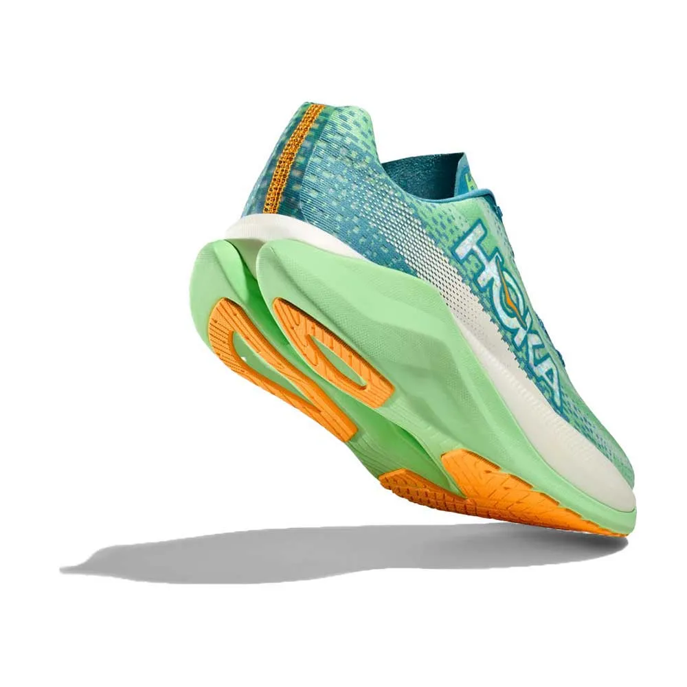 Men's Mach X Running Shoe - Ocean Mist/Lime Glow - Regular (D)