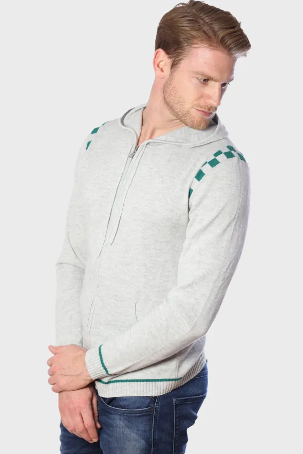 Men's Merino and Cotton Checker Print Tracksuit