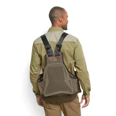 Men's Orvis Waxed Cotton Strap Vest