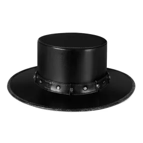 Men's Steampunk Rivet Splice Hat