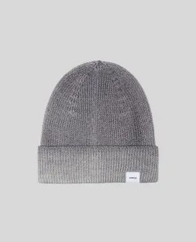 merino wool beanie - grey