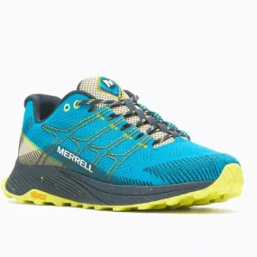 Merrell Mens  Trail Running Shoe in Blue and Yellow