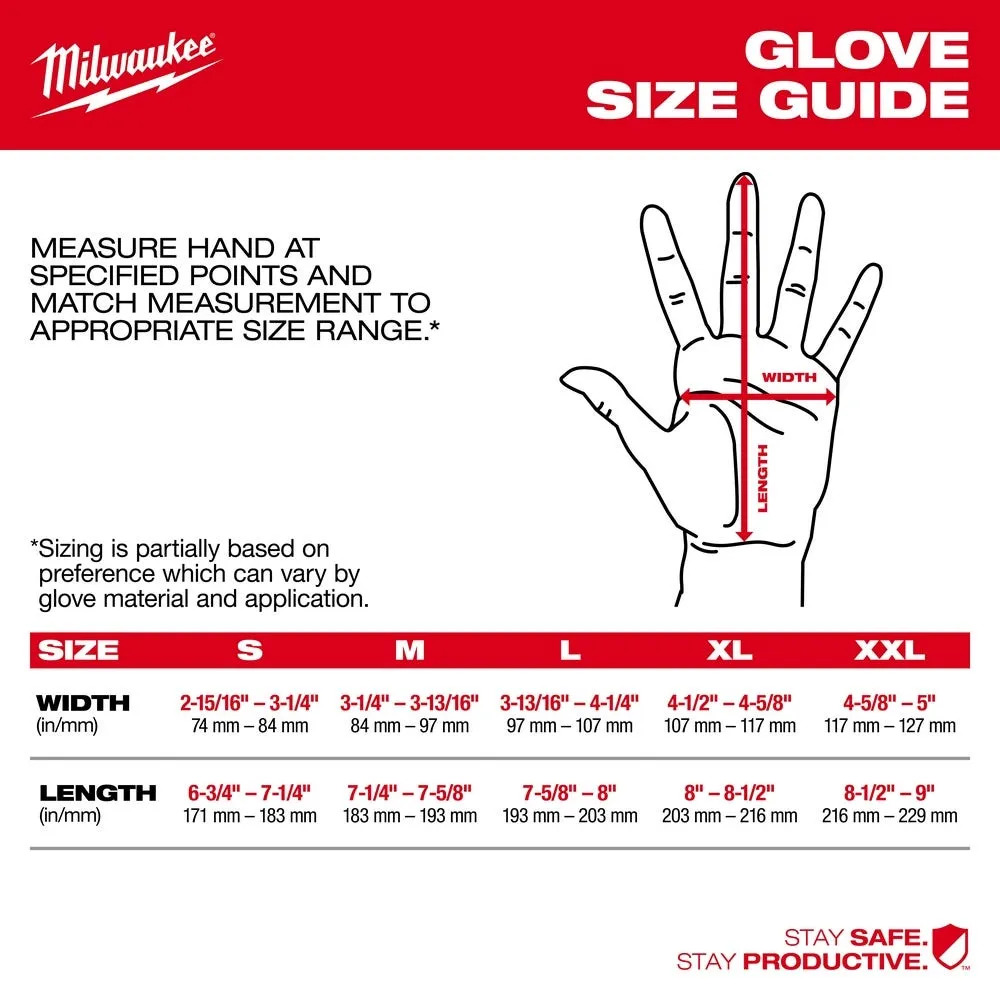 Milwaukee Tools Cut Level 6 High-Dexterity Nitrile Dipped Gloves 48-73-700