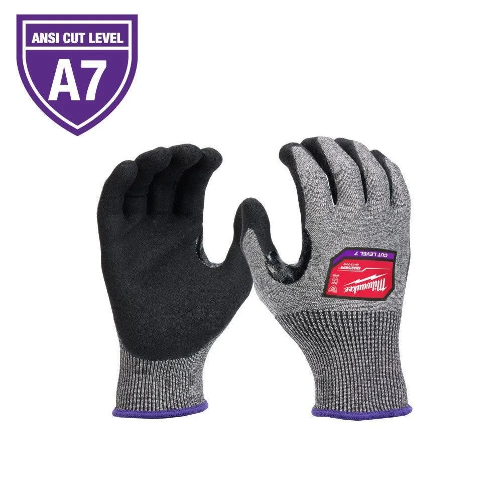 Milwaukee Tools Cut Level 7 High-Dexterity Nitrile Dipped Gloves 48-73-701