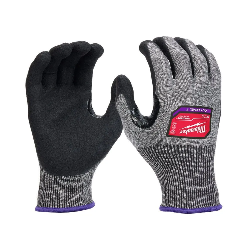 Milwaukee Tools Cut Level 7 High-Dexterity Nitrile Dipped Gloves 48-73-701