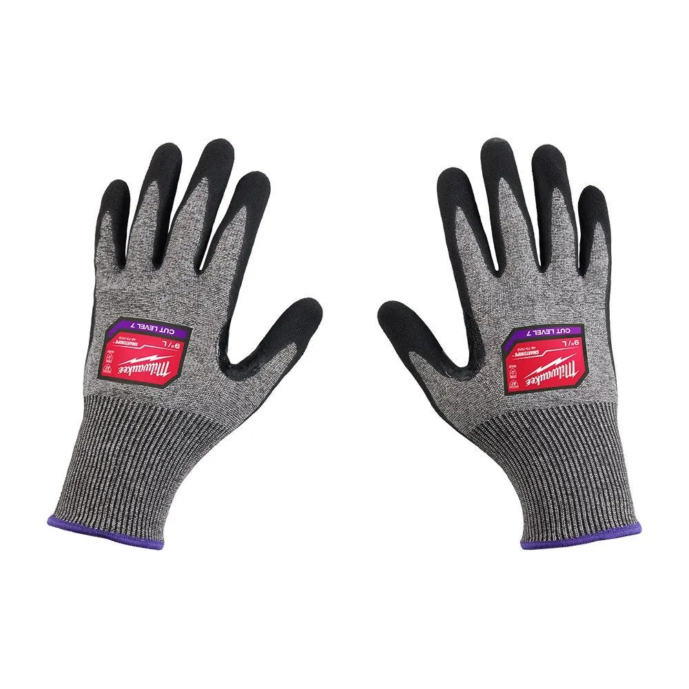 Milwaukee Tools Cut Level 7 High-Dexterity Nitrile Dipped Gloves 48-73-701