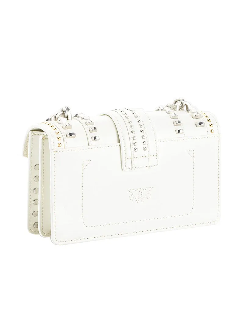 MINI LOVE BAG MIX STUDS IN LEATHER