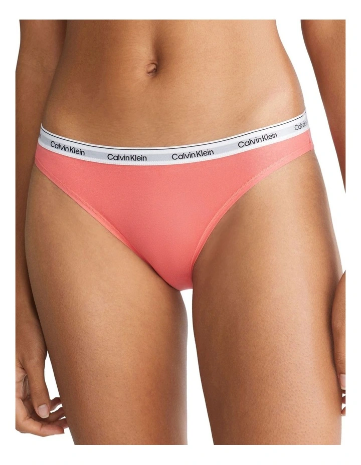 Modern Logo Bikini in Coral