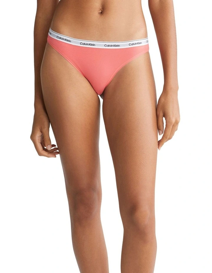 Modern Logo Bikini in Coral