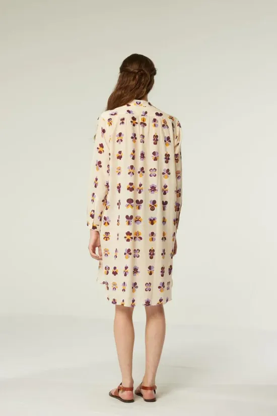 Moismont, Martine Tunic- Flowers Viola Natural  