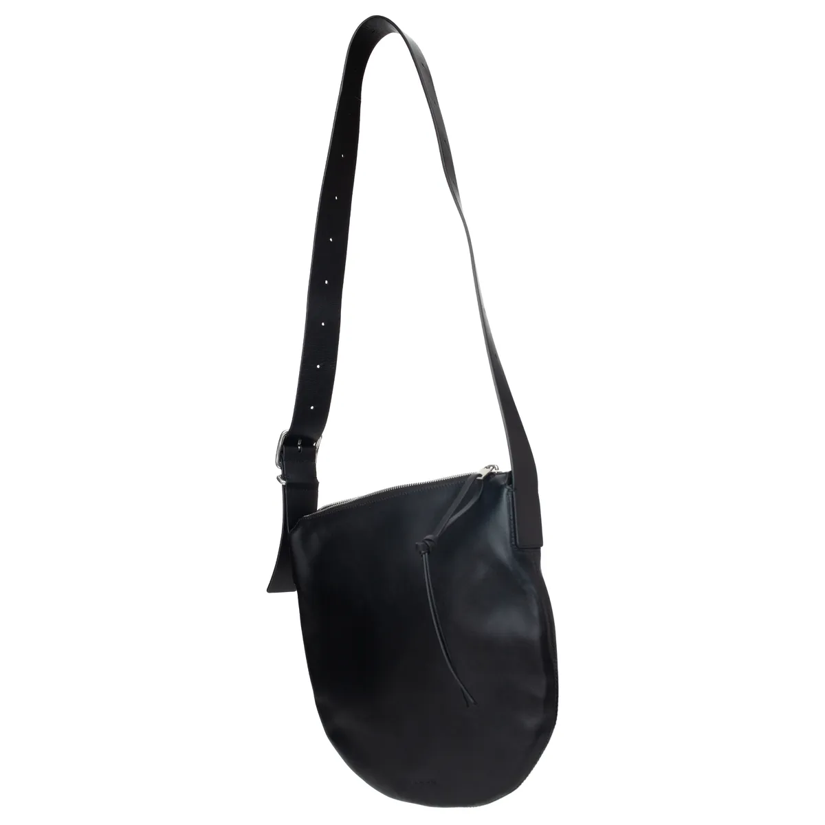 Moon Medium leather bag - Black