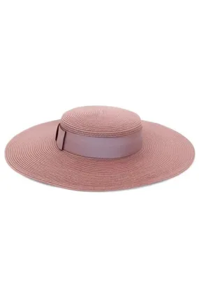 ----Morgan & Taylor   ----Macy Boater Hat (Blush Pink) ---