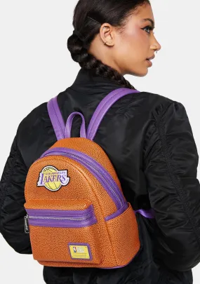 NBA Los Angeles Lakers Basketball Logo Mini Backpack-